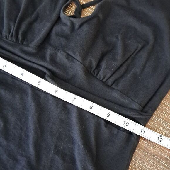 Bebe Y2K Vintage Women’s Black Sleeveless Top Size Small Spider Web Back USA - Picture 8 of 9